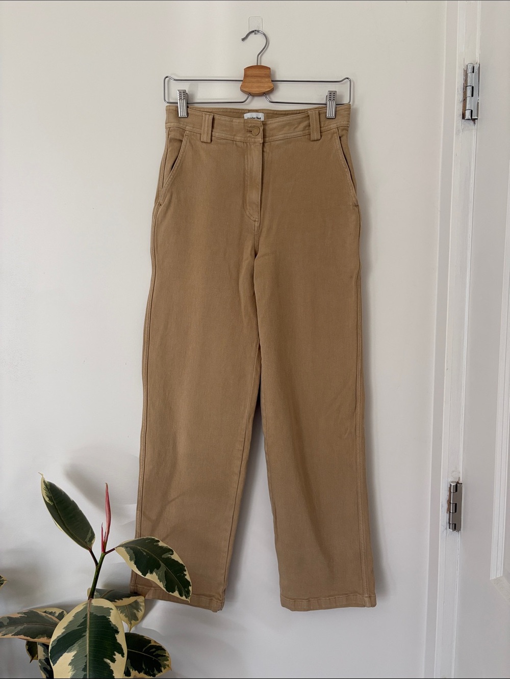 Sunday Best Tan Straight-Leg Chino Pants